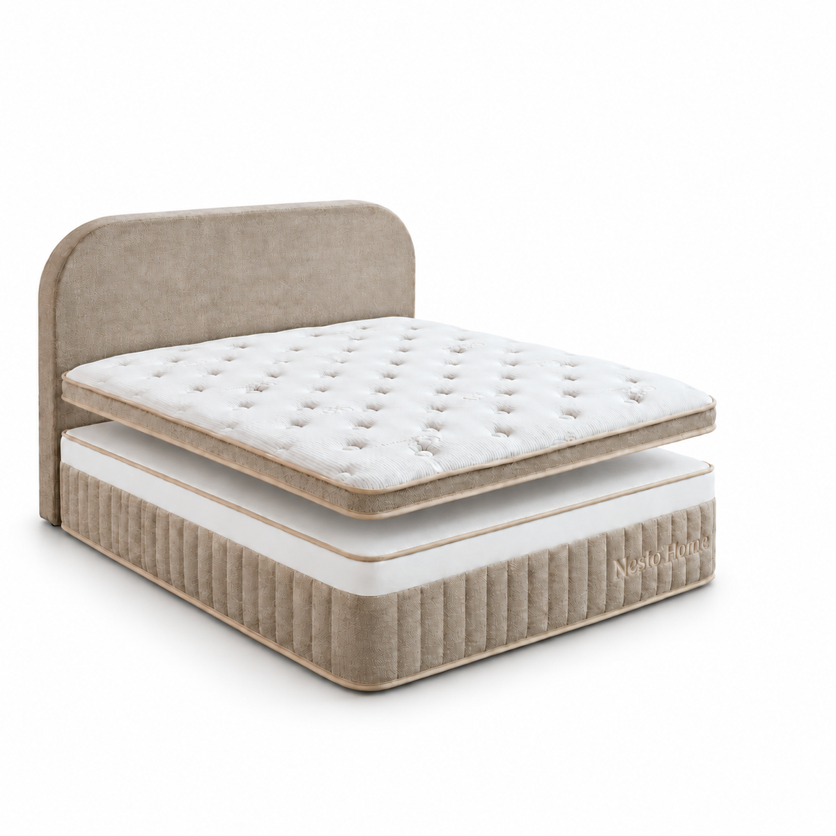 Nesto Arc Queen — separated bed layers