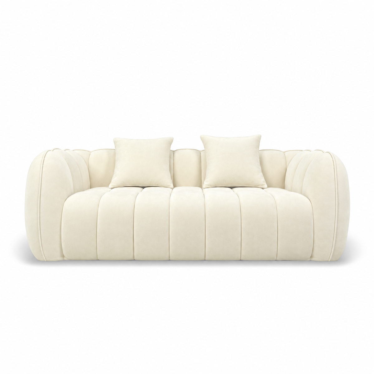 Pumpkin Loveseat — front studio view