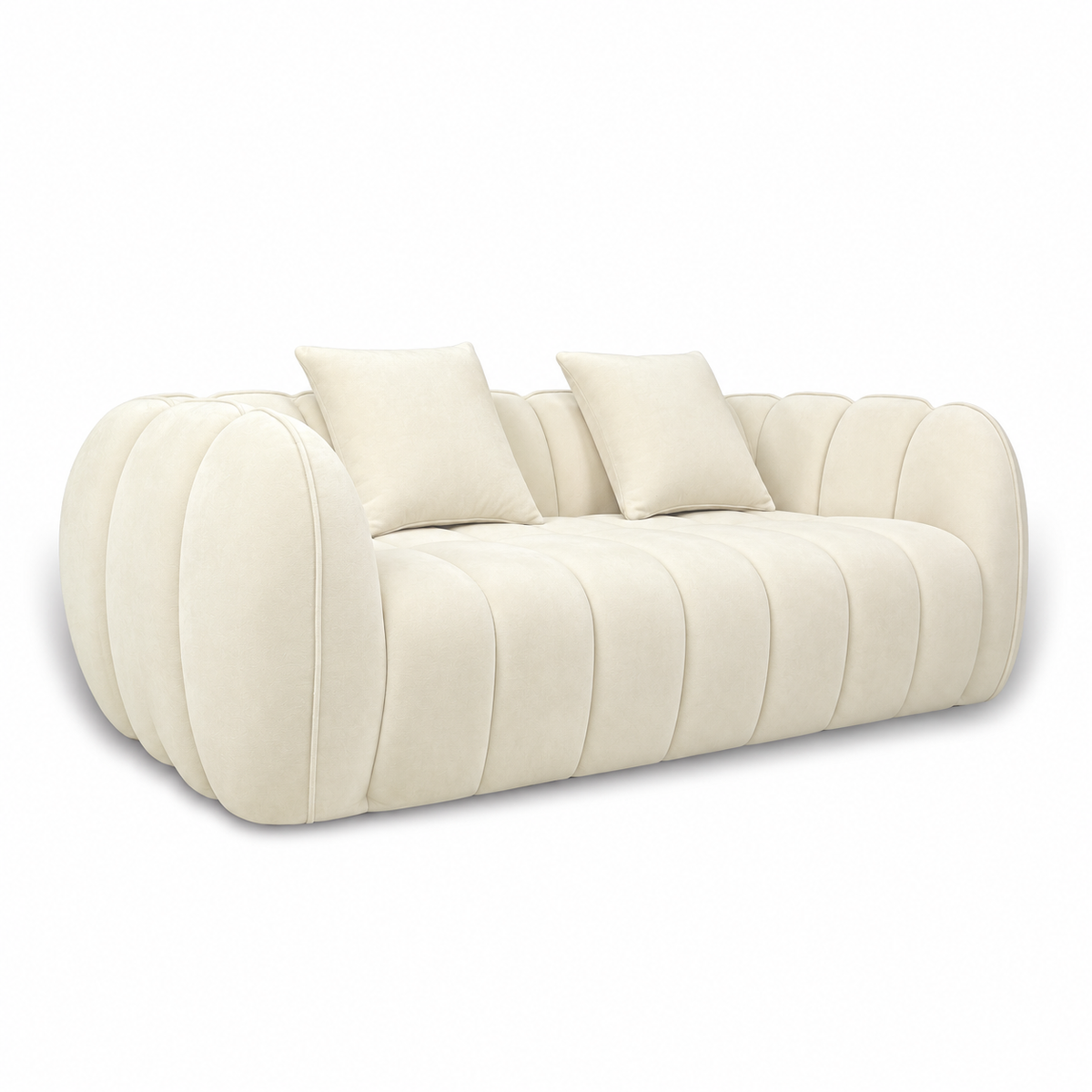 Pumpkin Loveseat — additional studio view