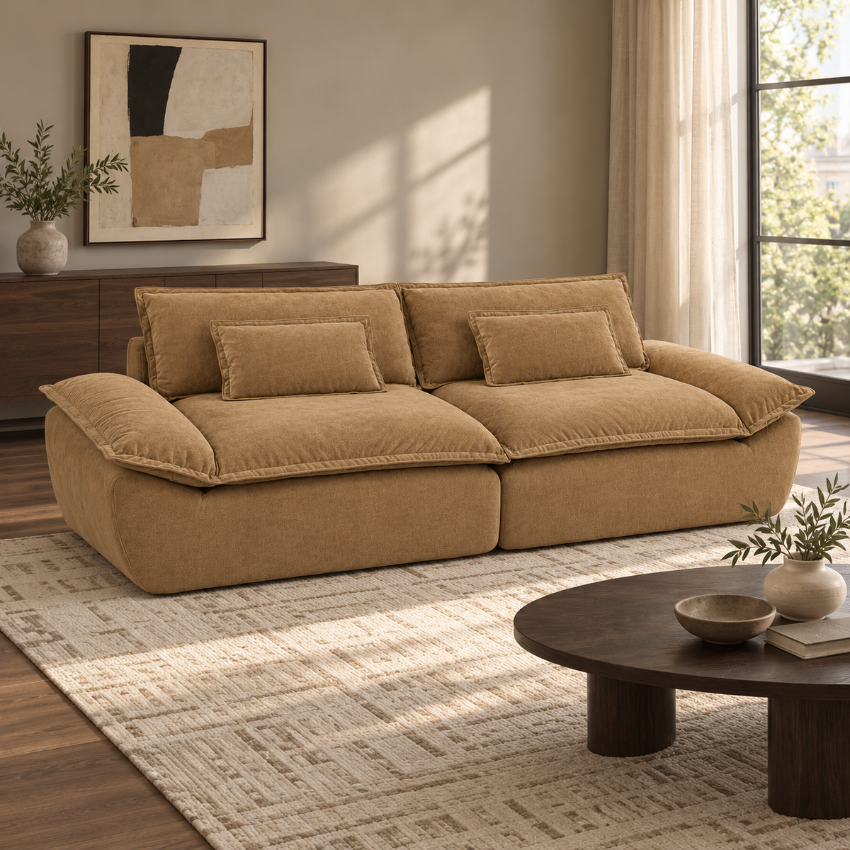 Sailboat Sofa — alternate furnished room layout