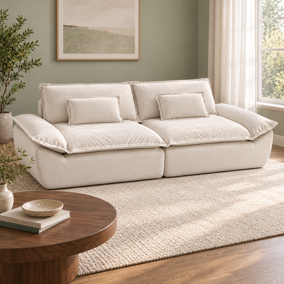 Sailboat Sofa — alternate furnished room layout